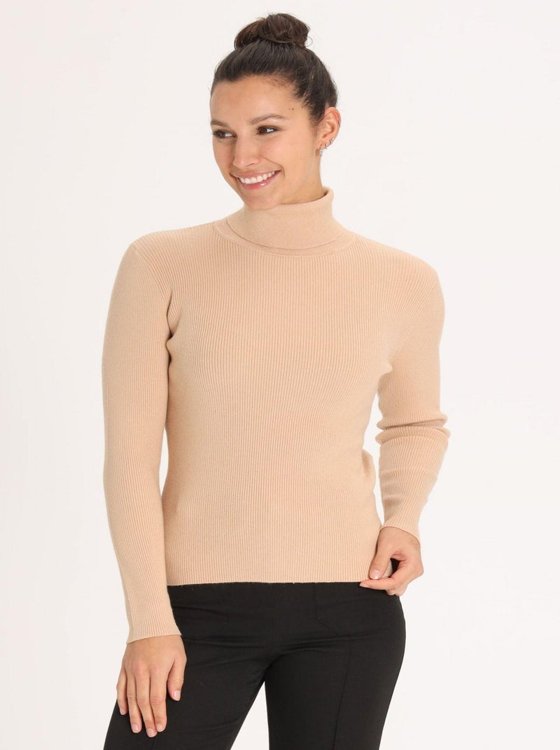 Pull Paloma  | Gerard Pasquier Avec Col Roulé | Gerard Pasquier Camel - Kiabi