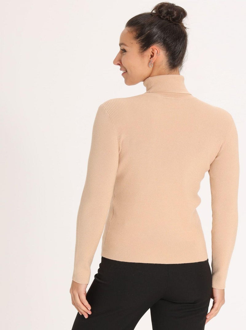 Pull Paloma  | Gerard Pasquier Avec Col Roulé | Gerard Pasquier Camel - Kiabi