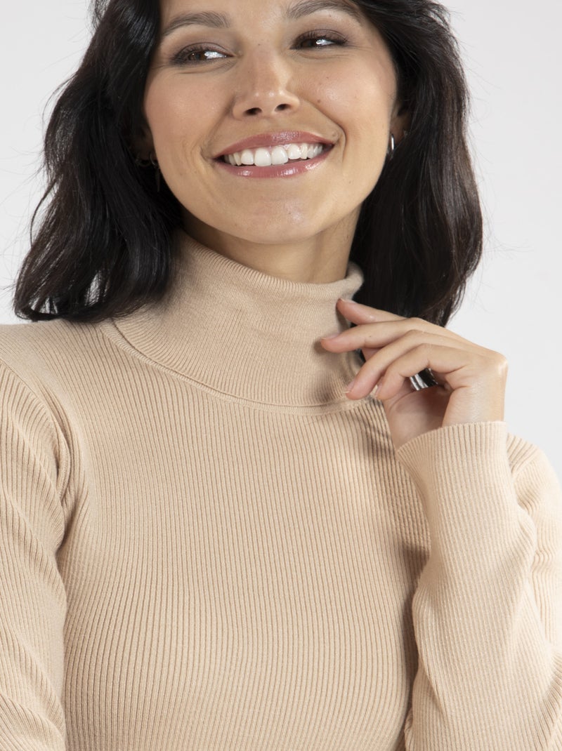 Pull Paloma  | Gerard Pasquier Avec Col Roulé | Gerard Pasquier Camel - Kiabi