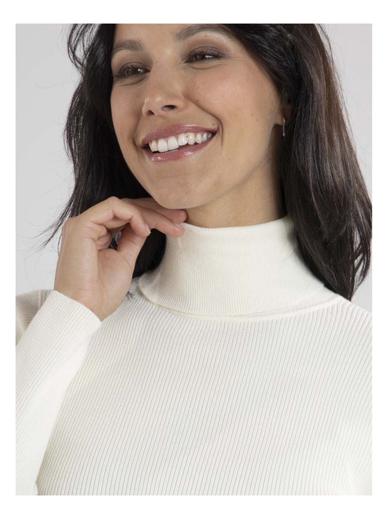 Pull Paloma  | Gerard Pasquier Avec Col Roulé | Gerard Pasquier Ecru - Kiabi