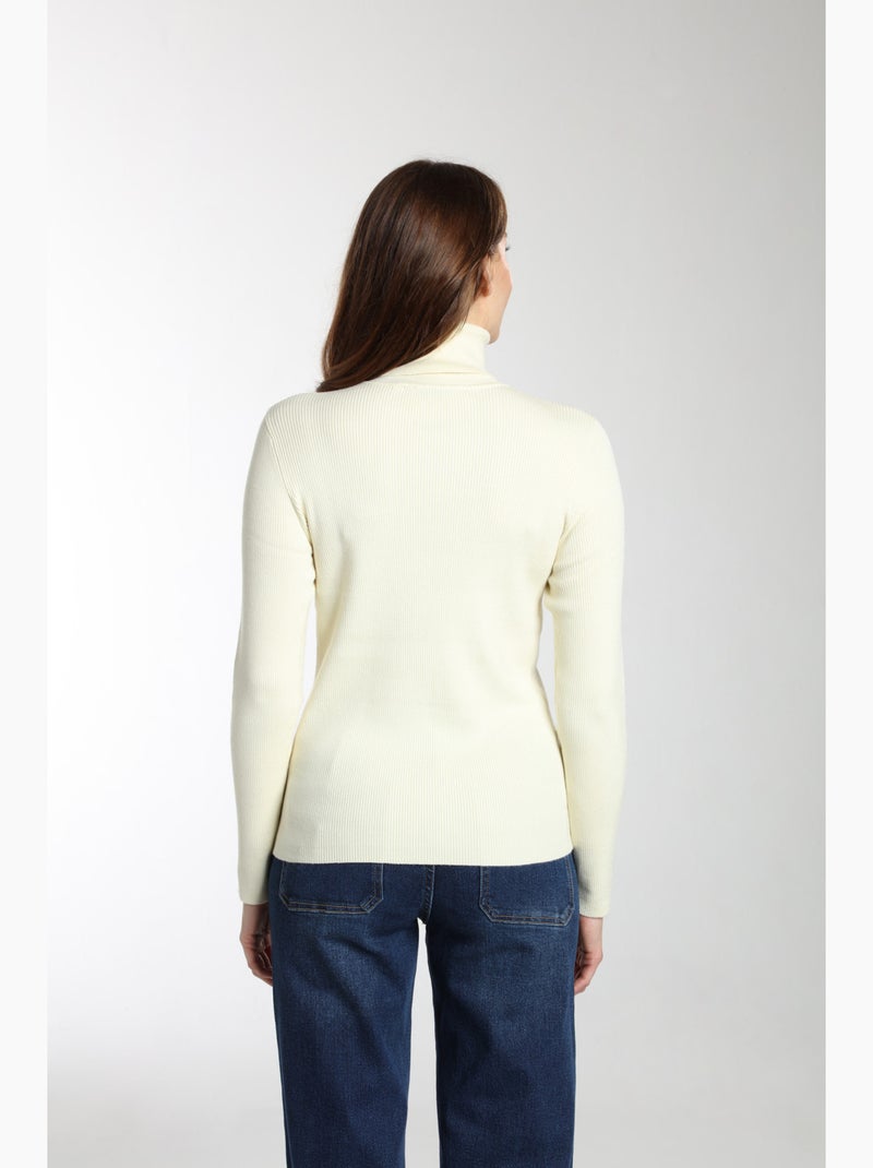 Pull Paloma  | Gerard Pasquier Avec Col Roulé | Gerard Pasquier Ecru - Kiabi