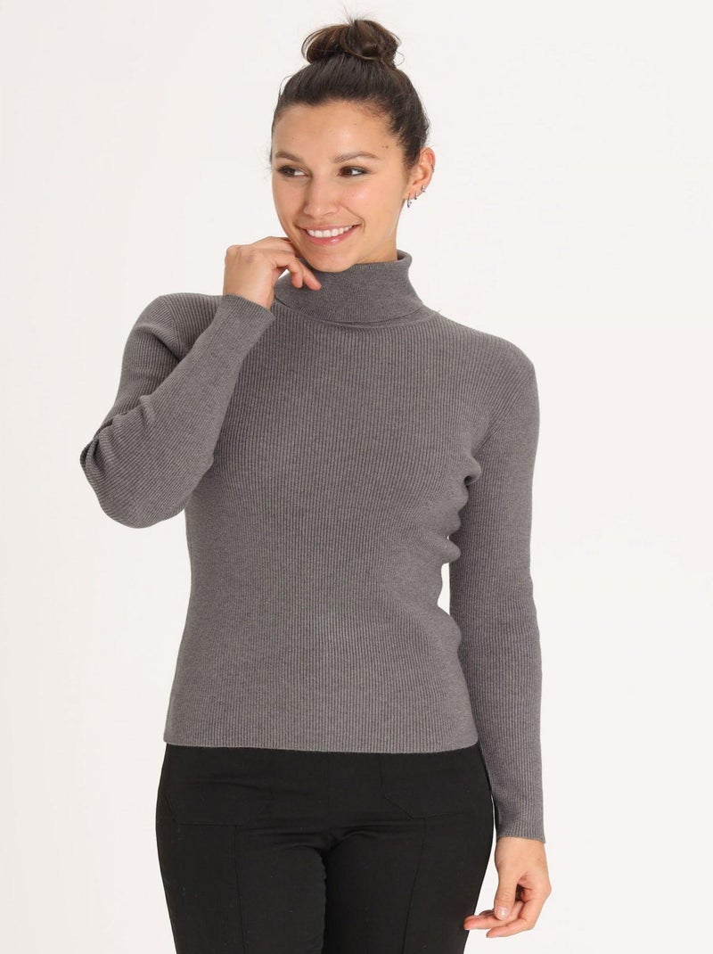 Pull PALOMA Grey Pull roulé Gris - Kiabi