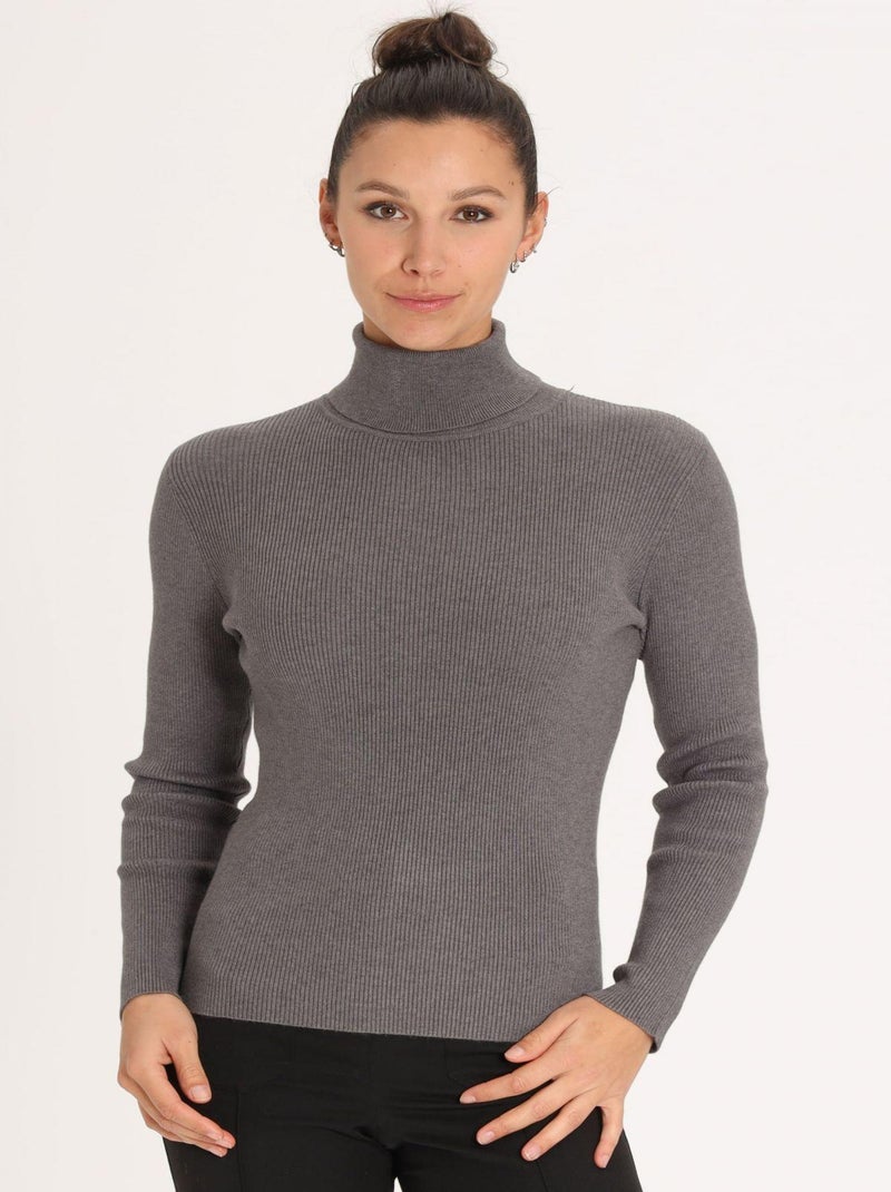 Pull PALOMA Grey Pull roulé Gris - Kiabi