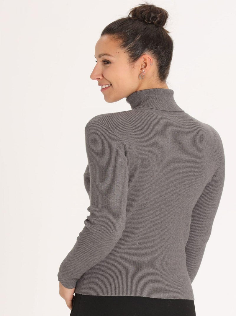 Pull PALOMA Grey Pull roulé Gris - Kiabi
