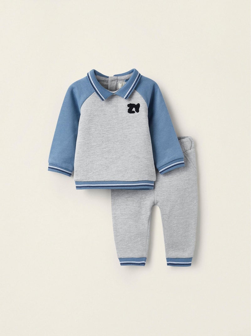 Pull + Pantalon pour Nouveau-Né   BALMORAL'S AFTERNOONS Gris clair - Kiabi