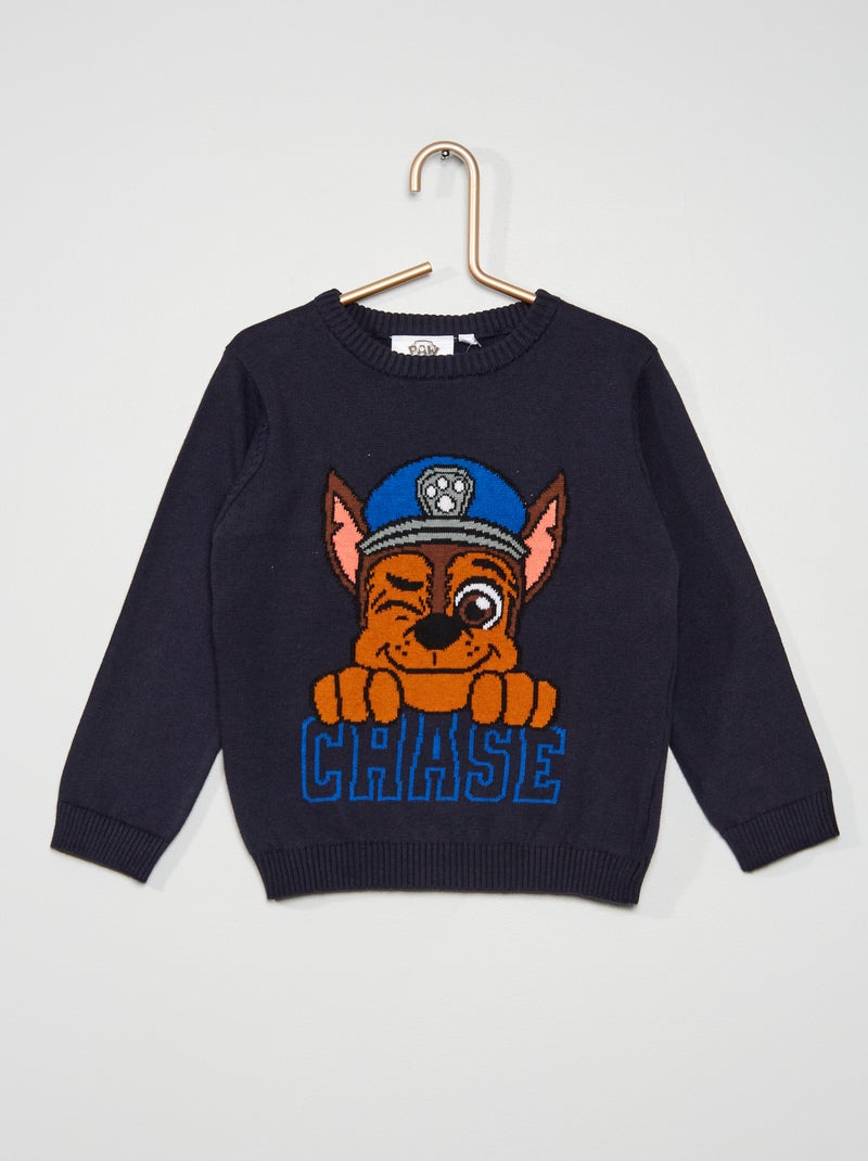 Pull 'Pat 'Patrouille' bleu marine - Kiabi