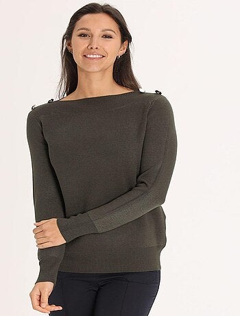 Pull PELIN Kaki Pull bateau