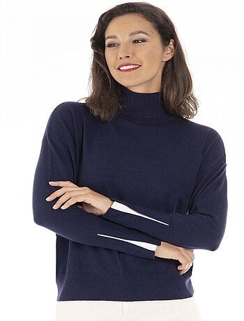 Pull PEMA Gris Pull col roulé