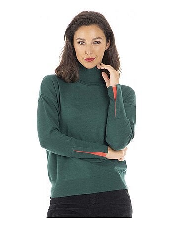 Pull PEMA Gris Pull col roulé