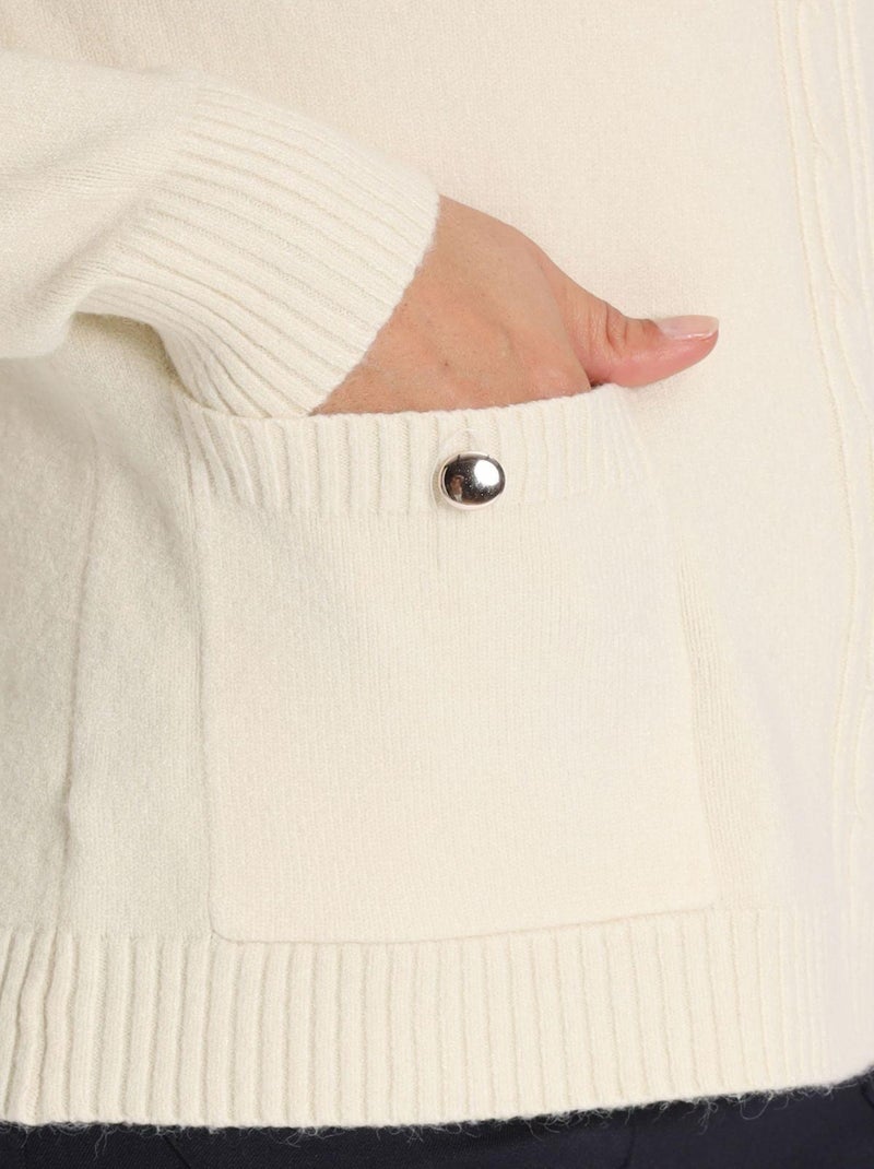 Pull PETAL Ecru Pull fantaisie Ecru - Kiabi