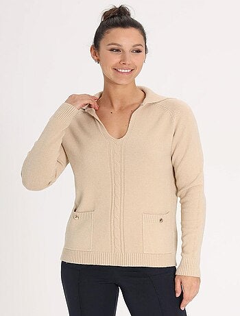 Pull Petal | Gerard Pasquier Avec Col Fantaisie | Gerard Pasquier