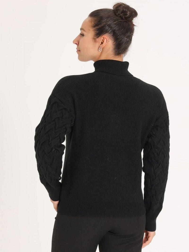 Pull Pilou Black | Gerard Pasquier Avec Col Roulé | Gerard Pasquier Noir - Kiabi