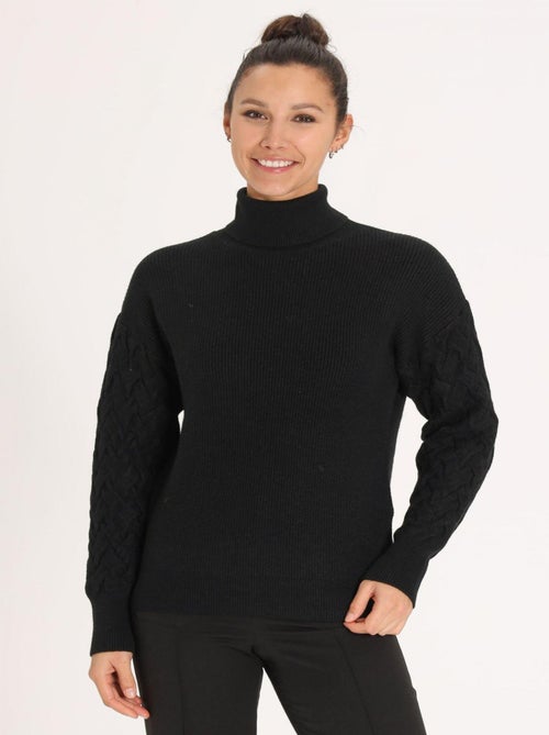 Pull PILOU Black Pull roulé - Kiabi
