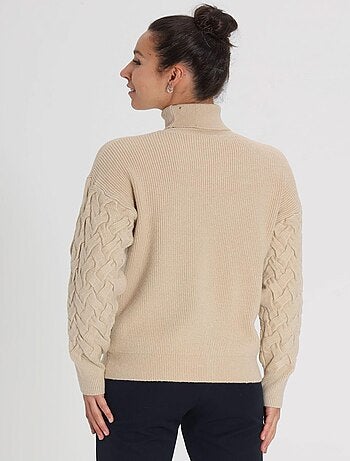 Pull PILOU Camel Pull roulé