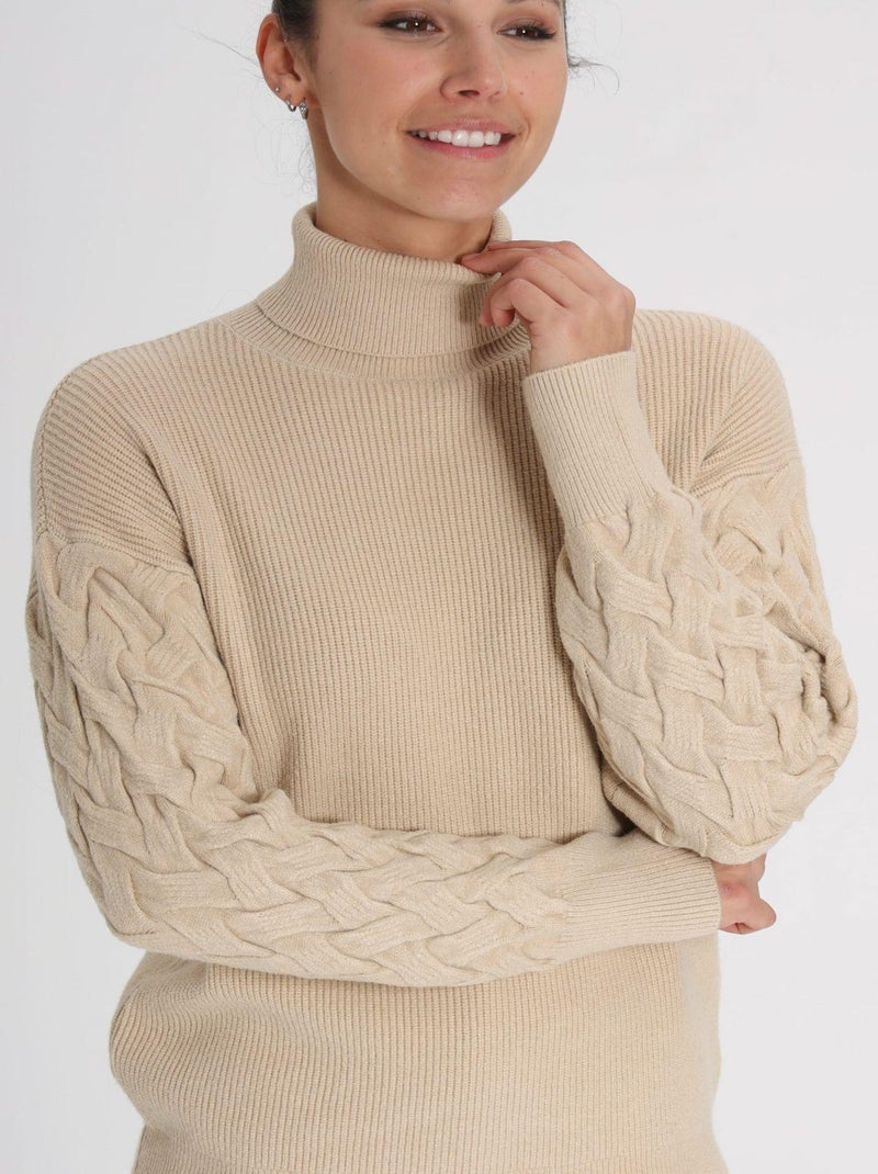 Pull Pilou  | Gerard Pasquier Avec Col Roulé | Gerard Pasquier Camel - Kiabi