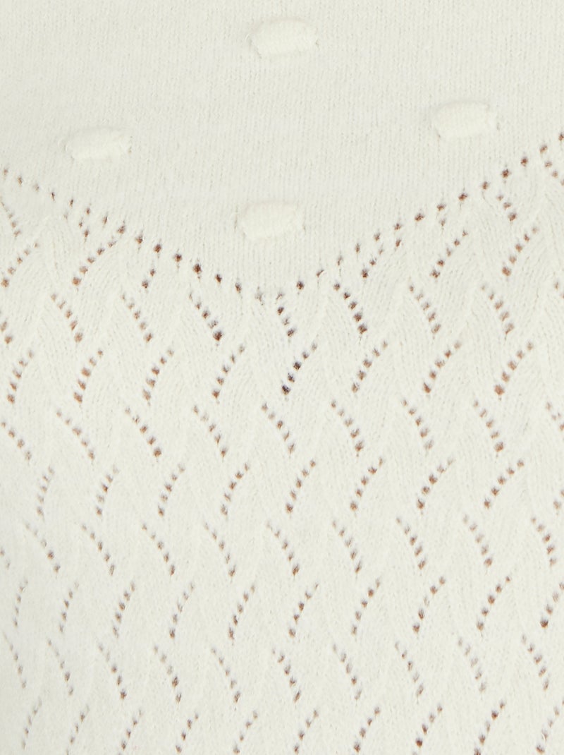 Pull point fantaisie Thermolactyl - Damart Blanc Ecru Blanc - Kiabi