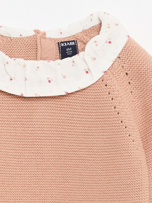 Pull point mousse avec col claudine - Kiabi