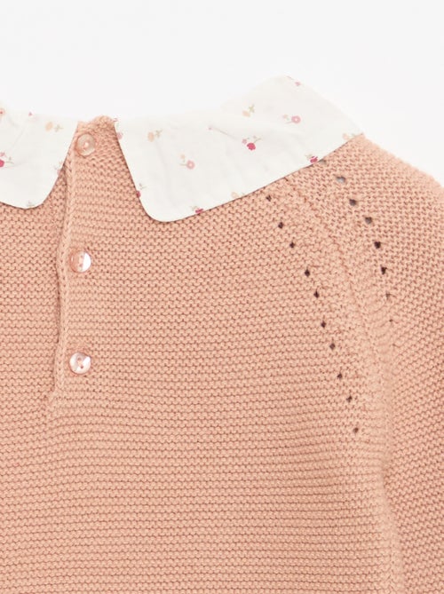 Pull point mousse avec col claudine - Kiabi