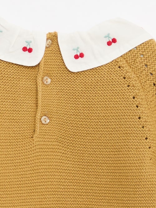 Pull point mousse avec col claudine - Kiabi