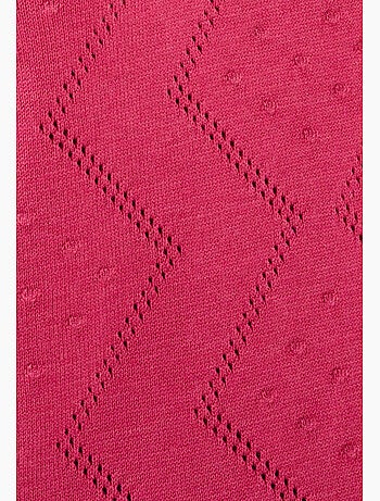 Pull points en relief et jeu d'ajourés - Damart