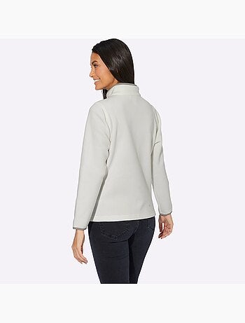 Pull polaire col montant zippé avec manches longues - taille standard - witt
