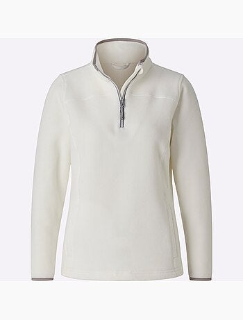 Pull polaire col montant zippé avec manches longues - taille standard - witt