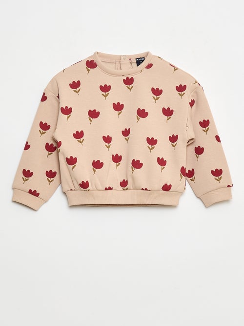 Pull polaire à motif - Kiabi