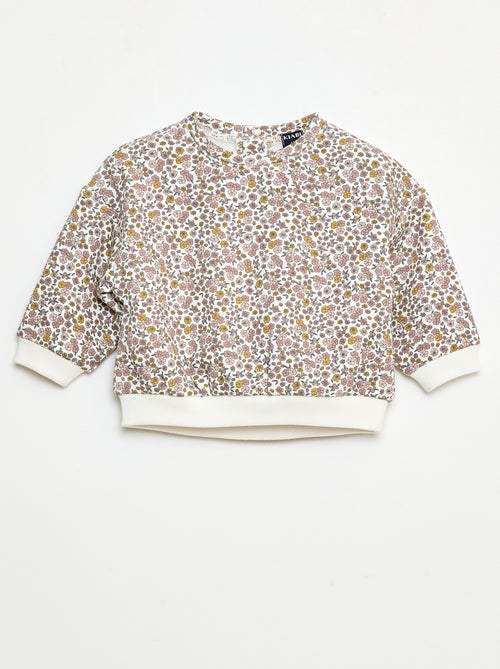 Pull polaire à motif - Kiabi