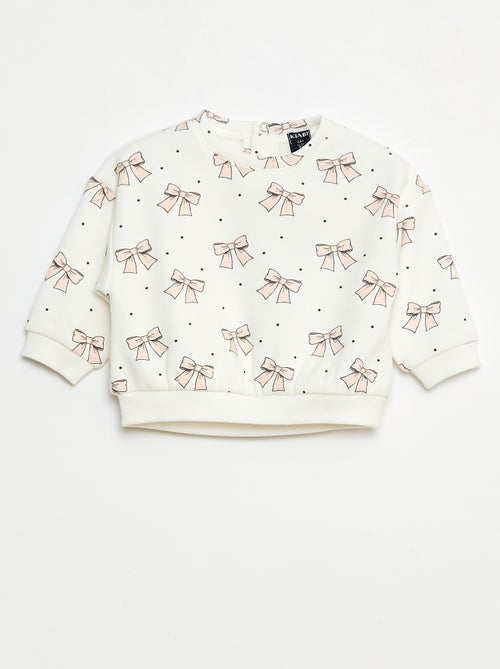 Pull polaire à motif - Kiabi