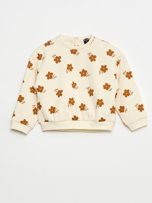 Pull polaire à motif - Kiabi