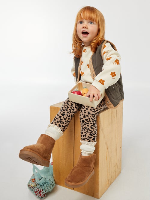 Pull polaire à motif - Kiabi