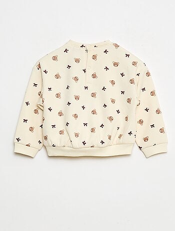 Pull polaire à motif