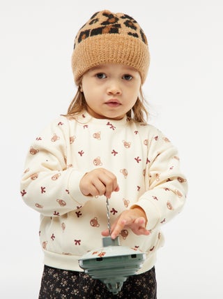 Pull polaire à motif