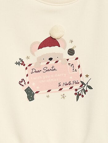 Pull polaire à motif