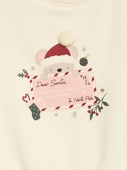 Pull polaire à motif de Noël - Kiabi