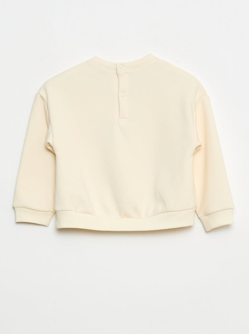 Pull polaire à motif de Noël Blanc - Kiabi