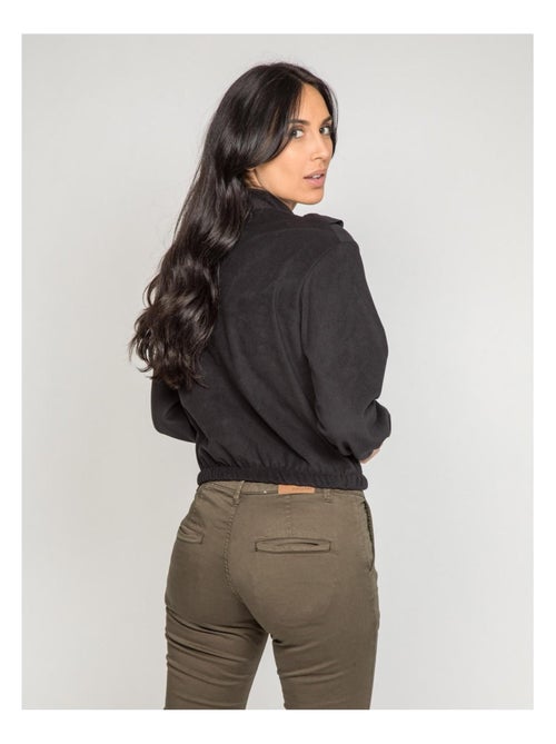 Pull polaire a volants YUKA - Kiabi