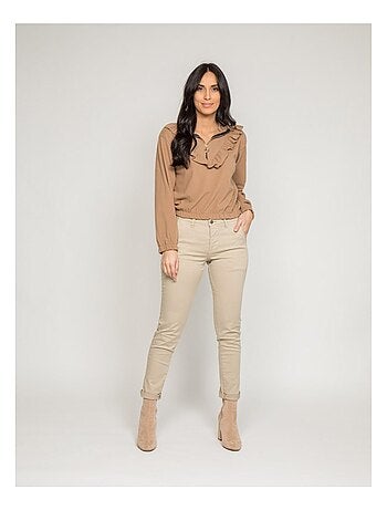 Pull polaire avec volants YUKA