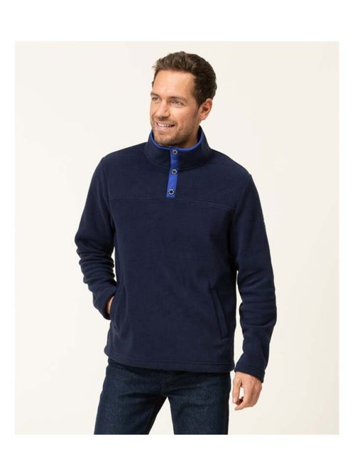 Pull polaire bleu marine Homme - Kiabi