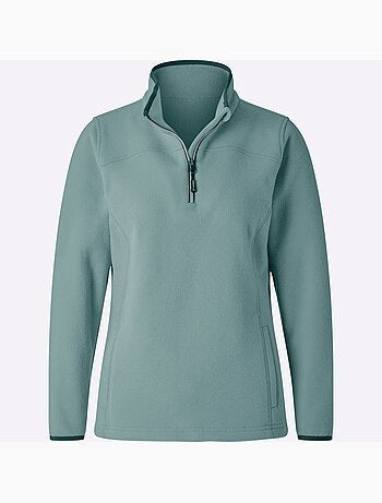 Pull polaire col montant zippé avec manches longues - taille standard - witt