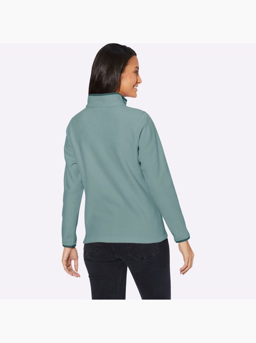 Pull polaire col montant zippé avec manches longues - taille standard - witt - Kiabi Pull polaire col montant zippé avec manches longues - taille standard - witt - Kiabi