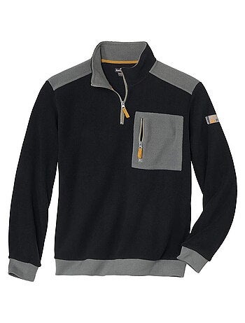 Pull Polaire Col Zippé - ATLAS FOR MEN