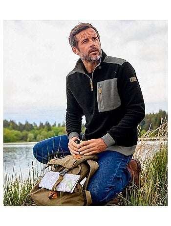 Pull Polaire Col Zippé - ATLAS FOR MEN