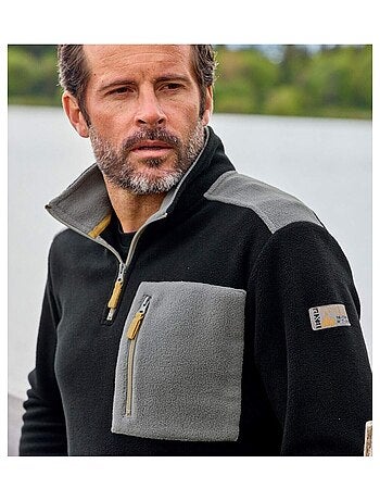 Pull Polaire Col Zippé - ATLAS FOR MEN