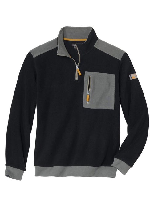 Pull Polaire Col Zippé  - ATLAS FOR MEN - Kiabi