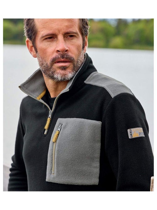 Pull Polaire Col Zippé  - ATLAS FOR MEN - Kiabi