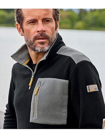 Pull polaire col zippé - atlas for men