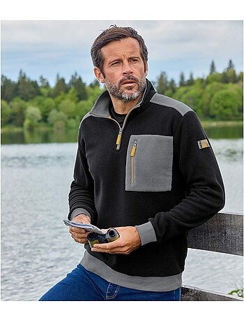 Pull polaire col zippé - atlas for men