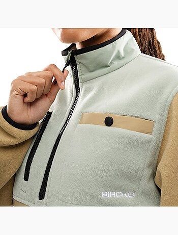 Pull polaire demi-zip femme femme vinicunca-w olive