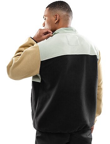 Pull polaire demi-zip homme homme vinicunca olive